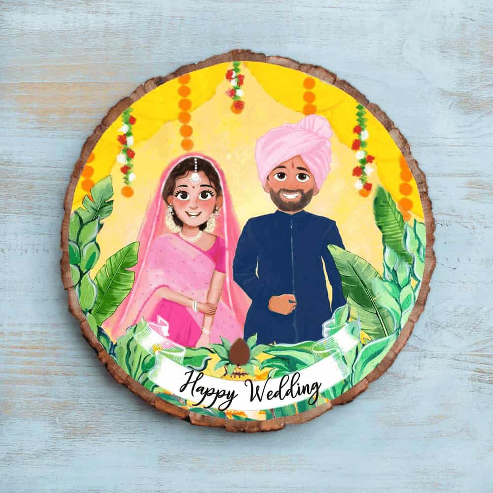 Handpainted Personalized Character Bark Nameplate - rangreli