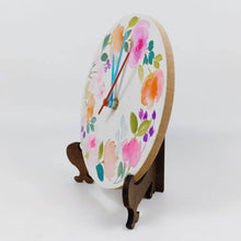Load image into Gallery viewer, Floral Bouquet Table Clock - rangreliart
