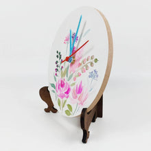 Load image into Gallery viewer, Floral Bunch Table Clock - rangreliart
