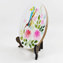 Load image into Gallery viewer, Flower Garden Table Clock - rangreliart
