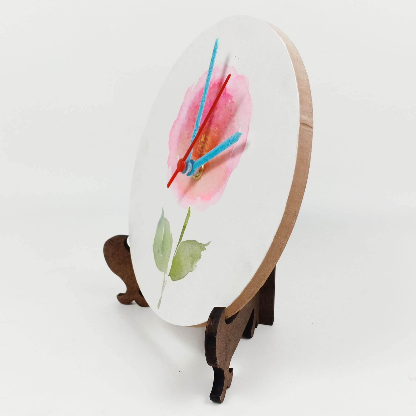 One Flower Table Clock - rangreliart