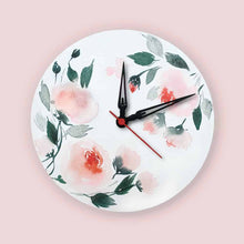 Load image into Gallery viewer, Handpainted Wall Clock - Floral 6
