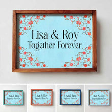 Load image into Gallery viewer, Printed Framed Name plate -  Red Veli
