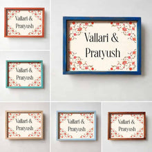 Load image into Gallery viewer, Printed Framed Name plate -  Red Veli
