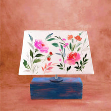 Load image into Gallery viewer, Rectangle Table Lamp - Floral Bliss Lamp Shade
