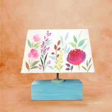 Load image into Gallery viewer, Rectangle Table Lamp - Floral Bliss Lamp Shade

