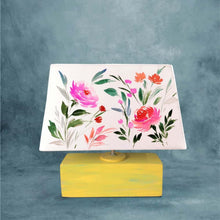 Load image into Gallery viewer, Rectangle Table Lamp - Floral Bliss Lamp Shade
