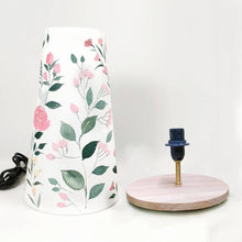 Load image into Gallery viewer, Long cone Table Lamp - Pastel Flowers | Rangreli
