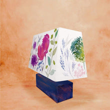 Load image into Gallery viewer, Rectangle Table Lamp - Floral Cluster Lamp Shade
