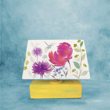 Load image into Gallery viewer, Rectangle Table Lamp - Floral Cluster Lamp Shade

