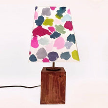 Load image into Gallery viewer, abstract patch hand painted table lamp
