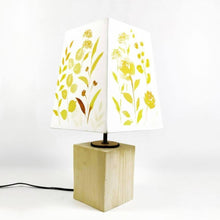 Load image into Gallery viewer, white and yellow floral lampshade for your tables and rooms
