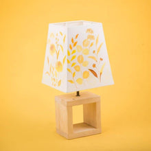 Load image into Gallery viewer, white and yellow floral lampshade for your tables and rooms

