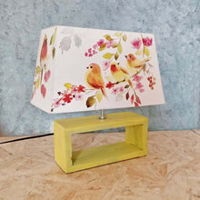 Load image into Gallery viewer, Rectangle Table Lamp - Perching Birds Lamp Shade

