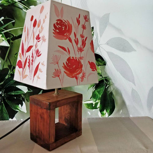 Empire Table Lamp - Red Monochrome Lamp Shade | Rangreli