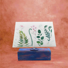 Load image into Gallery viewer, Rectangle Table Lamp - Green Fern Lamp Shade

