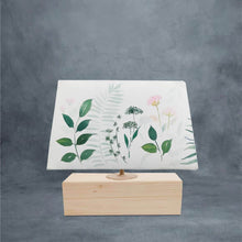 Load image into Gallery viewer, Rectangle Table Lamp - Green Fern Lamp Shade
