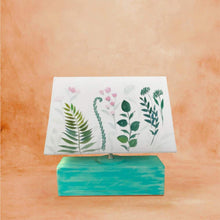Load image into Gallery viewer, Rectangle Table Lamp - Green Fern Lamp Shade
