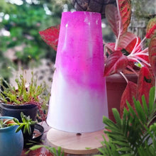 Load image into Gallery viewer, Cone Table Lamp - Pink Ombre Lamp Shade - rangreliart
