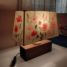 Load image into Gallery viewer, Rectangle Table Lamp - Floral Bouquet Lamp Shade
