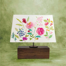 Load image into Gallery viewer, Rectangle Table Lamp - Flower Garden Lamp Shade
