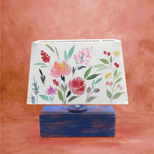 Load image into Gallery viewer, Rectangle Table Lamp - Flower Garden Lamp Shade
