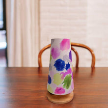 Load image into Gallery viewer, Cone Table Lamp - Patchy Abstract Lamp Shade - rangreliart

