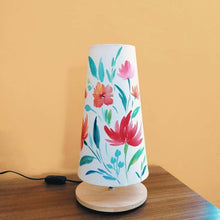 Load image into Gallery viewer, Cone Table Lamp - Lilies Lamp Shade - rangreli
