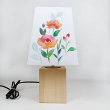 Load image into Gallery viewer, Stylish floral multicolour table lamp for bedroom
