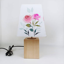Load image into Gallery viewer, Empire Table Lamp - Floral Magic Lamp Shade - rangreliart
