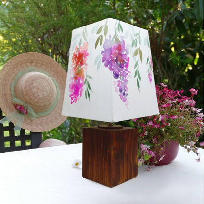 Empire Table Lamp - Flower Cluster Lamp Shade - rangreliart
