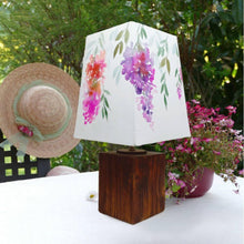 Load image into Gallery viewer, Empire Table Lamp - Flower Cluster Lamp Shade - rangreliart
