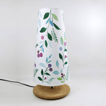 Load image into Gallery viewer, Long cone Table Lamp - Red Berries Lamp Shade | Rangreli
