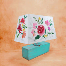 Load image into Gallery viewer, Rectangle Table Lamp - Lillies Lamp Shade

