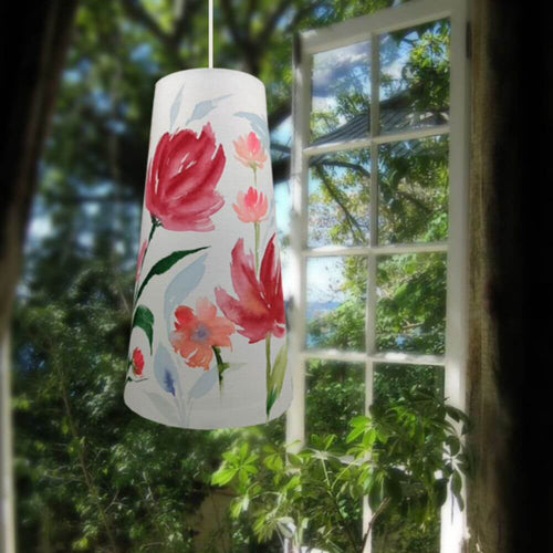 Long Cone Pendant Lamp - Lillies | Rangreli