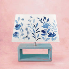 Load image into Gallery viewer, Rectangle Table Lamp - Blue Monochrome Lamp Shade
