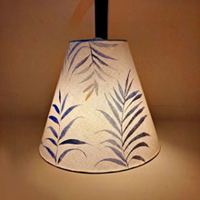 Load image into Gallery viewer, Cone Pendant Lamp - Blue Palm Leaves | Rangreli
