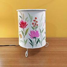 Load image into Gallery viewer, Cylinder Table Lamp - Floral 1 lamp shade with Lid | Rangreli
