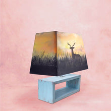 Load image into Gallery viewer, Rectangle Table Lamp - Deer Sunset Lamp Shade - rangreli
