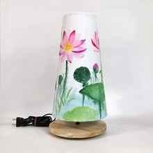 Load image into Gallery viewer, Long cone Table Lamp - Lotus Lamp Shade | Rangreli

