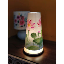 Load image into Gallery viewer, Long cone Table Lamp - Lotus Lamp Shade | Rangreli
