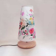 Load image into Gallery viewer, Long Cone Table Lamp - Birds Lamp Shade
