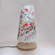 Load image into Gallery viewer, Long Cone Table Lamp - Birds Lamp Shade

