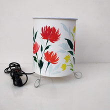 Load image into Gallery viewer, Cylinder Table Lamp - Lillies lamp shade with Lid
