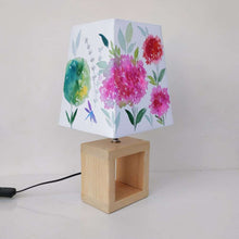 Load image into Gallery viewer, Empire Table Lamp - Hydrangea Floral Lamp Shade
