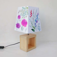 Load image into Gallery viewer, Empire Table Lamp - Hydrangea Floral Lamp Shade
