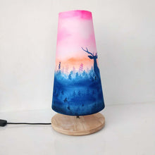 Load image into Gallery viewer, Long Cone Table Lamp - Deer Lamp Shade
