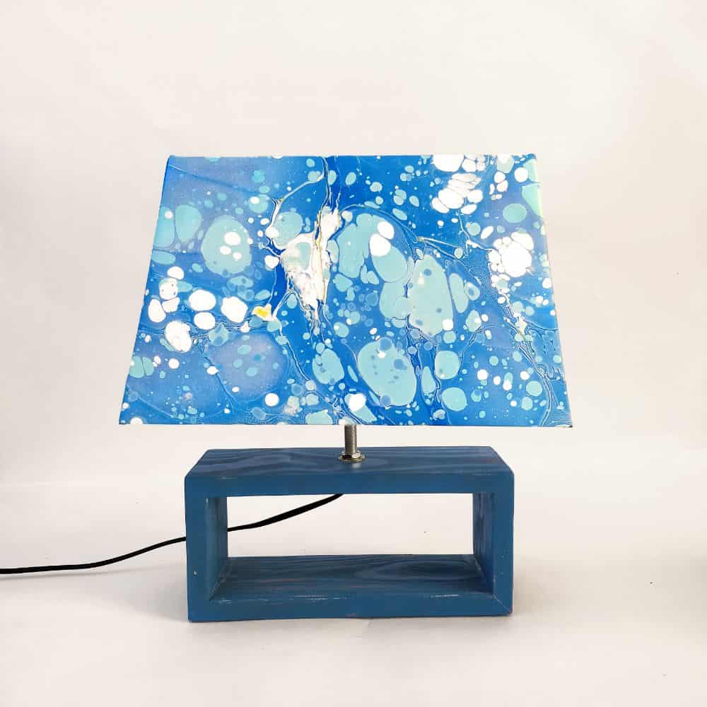 Modern Table Lamp - Marbling | Blue skylight - rangreli