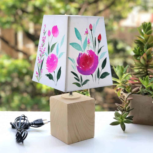 Empire Table Lamp - Fresh flowers Lamp Shade - rangreli