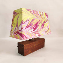 Load image into Gallery viewer, Modern Table Lamp - Marbling | Yellow and Magenta - rangreli
